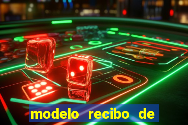 modelo recibo de pagamento autonomo